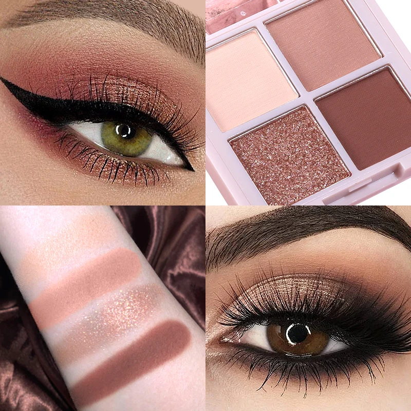 باليت ظلال عيون رومانسي برباعي - مراجعة Beauty Makeup Eyeshadow Palette وسعره