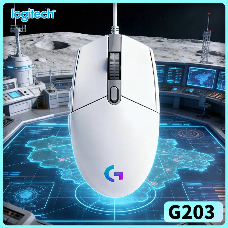 

Logitech G203 High Precision Gaming Mouse, RGB Backlight, 6 Custom Buttons, Smooth & Responsive G102/G402/M100R