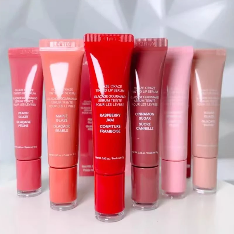 2026 Hot Koop Nieuwe Smaak Lipgloss Lichtgewicht Hydratatie Balsem Getinte Polypeptide Lipgloss Serum Fruit Donut Lipgloss Cosmetica