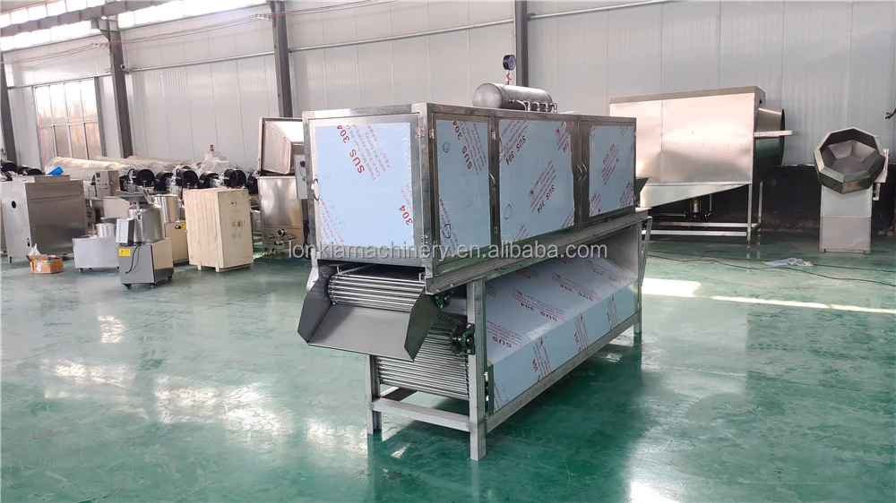 LONKIA Professional 95% Peeling Rate Commercial Used Chain Type Dry Garlic  Peeler Machine