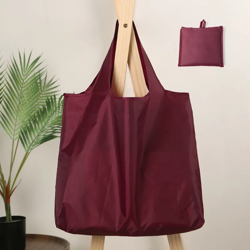 Foldable Shopping Bag Reusable Eco Bags For Vegetables Grocery Package Women\'s Shopper Bag Large Handbags Tote Bags Pocket Pouch