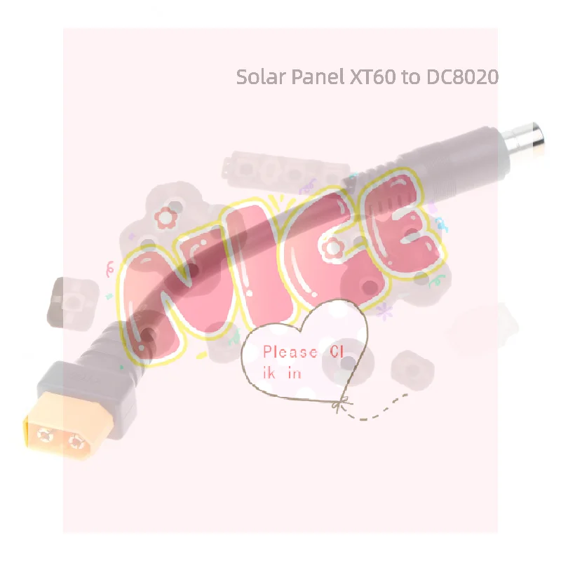 【BA】XT60 To 8mm Adapter Cable 16AWG XT60 To DC8020 Connectors Cable For Efficient Solar Charging And Power Transfer