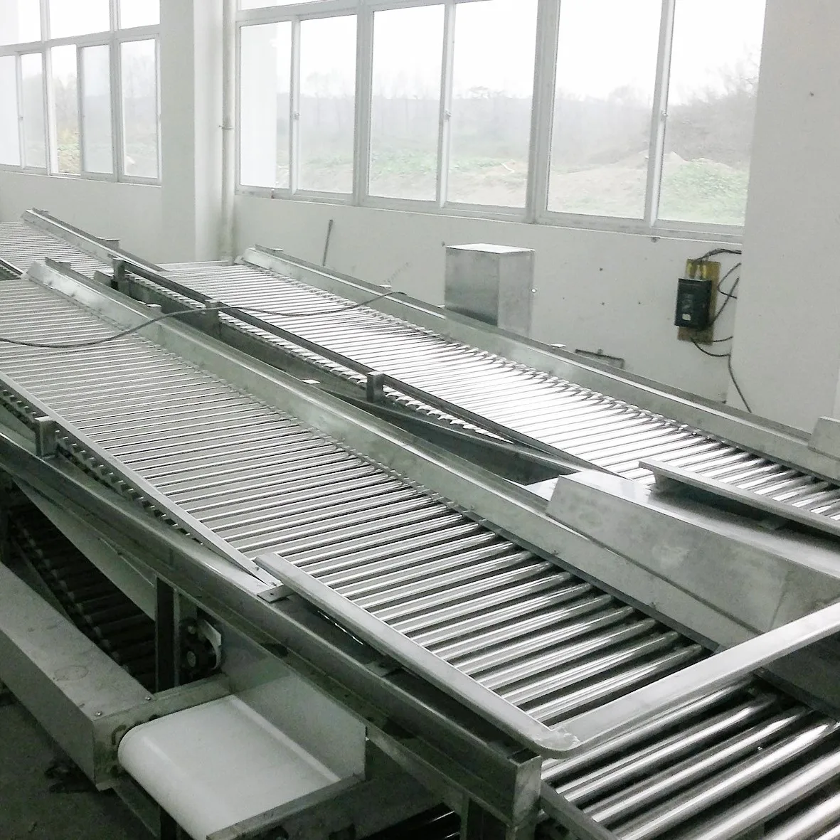 500kg 380V Fruit & Vegetables Grading Sorting Machine with 304 Stainless Steel for Farm Industries Silver Grander Wooden Case