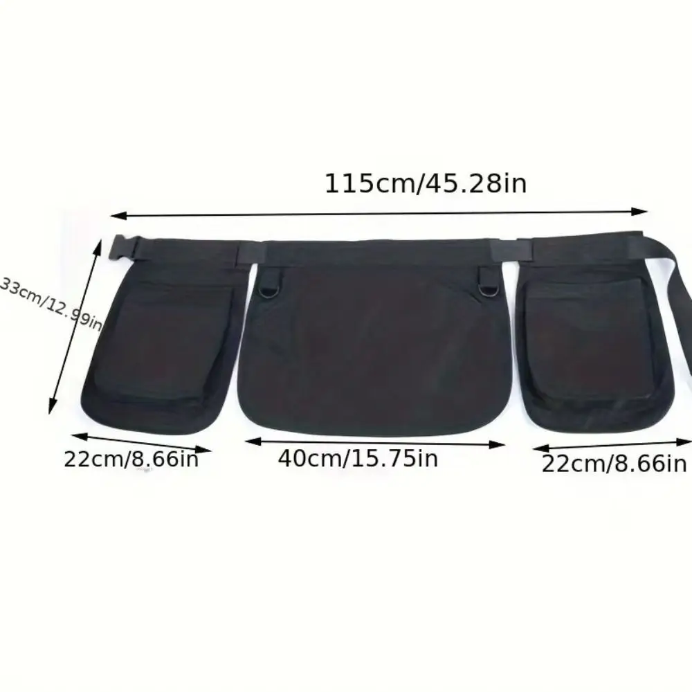 Ethnic Pattern Portable Waist Bag Large-capacity Oil-resistant Multi-Function Tool Pouch Stain-resistant Polyester Durable view 5