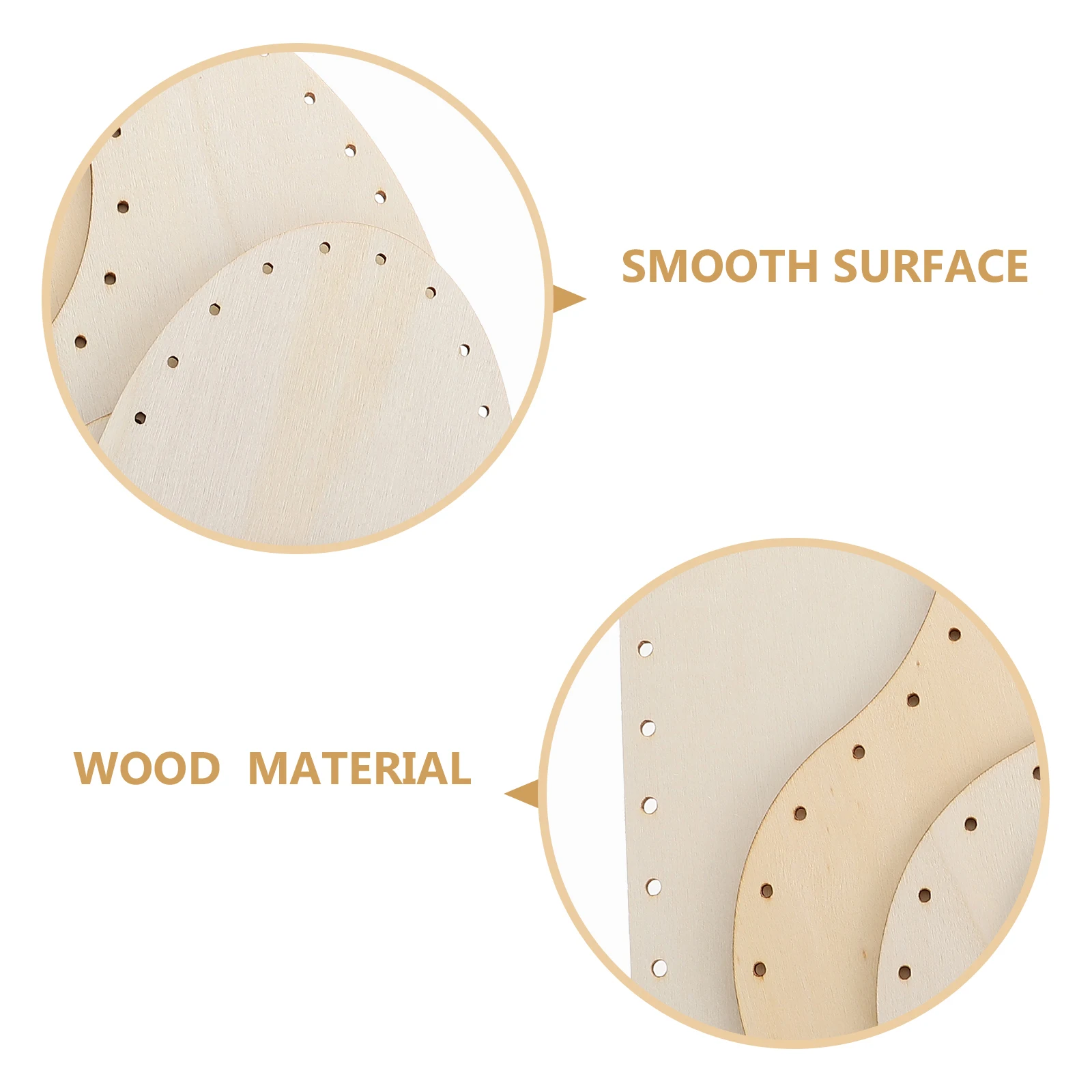 

8pcs Wooden Slices Blank naments Unfinished Porous Wood Chips DIY Craft Cutouts Multi Hole Elliptical Round Decor Wall Hanging