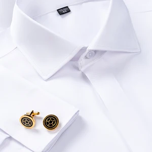 Männer französischer Aboto-französisches Babyhemd, lange Ärmel, dünne Einstellung, versteckte Knöpfe, monochrom, High-End, Hochzeitskleid, formell 10 Hauptverkäufe Babyhemd - №3