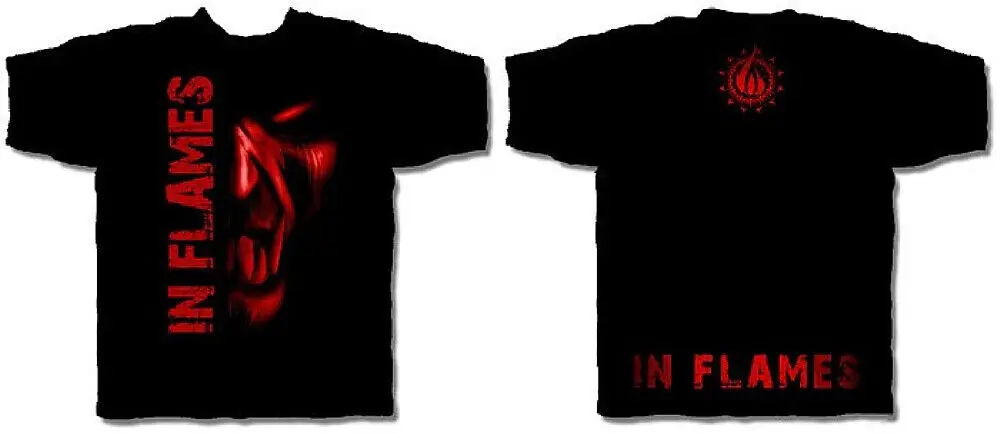 IN FLAMES cd lgo NASTY WIZARD Official SHIRT LAST SMALL New OOP lunar jester