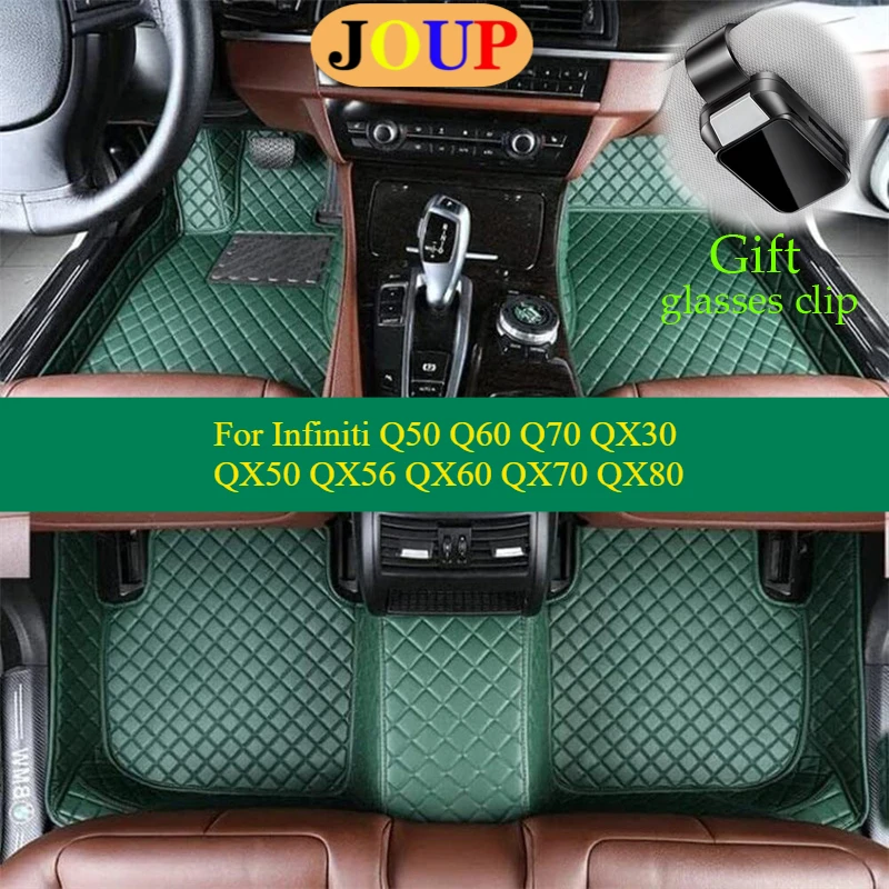 

For Infiniti Q50 Q60 Q70 QX30 QX50 QX56 QX60 QX70 QX80 Car Floor Mats Custom All Weather Carpets Covers Left /Right Hand Drive