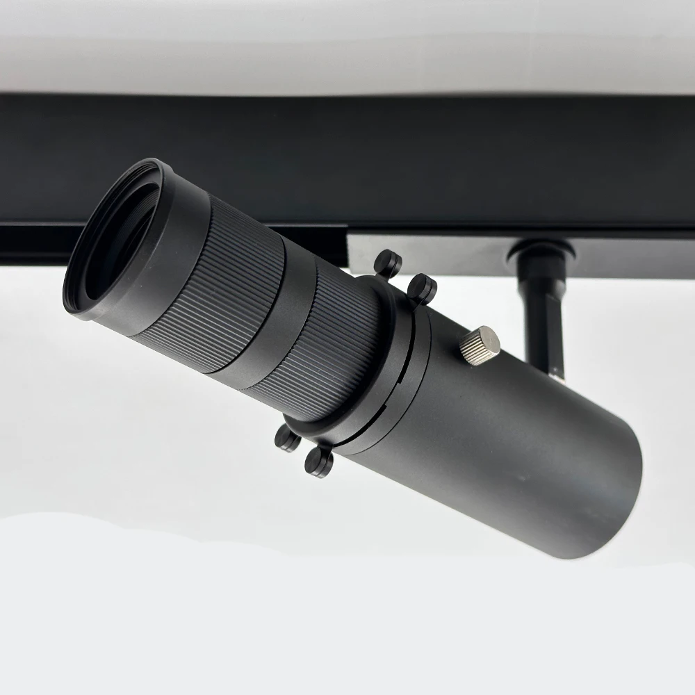 48V Led Magnetic Track Light Adjustable Contour Spotlight Linear Zoomable Museum Gallery Black Led Track Light Projector