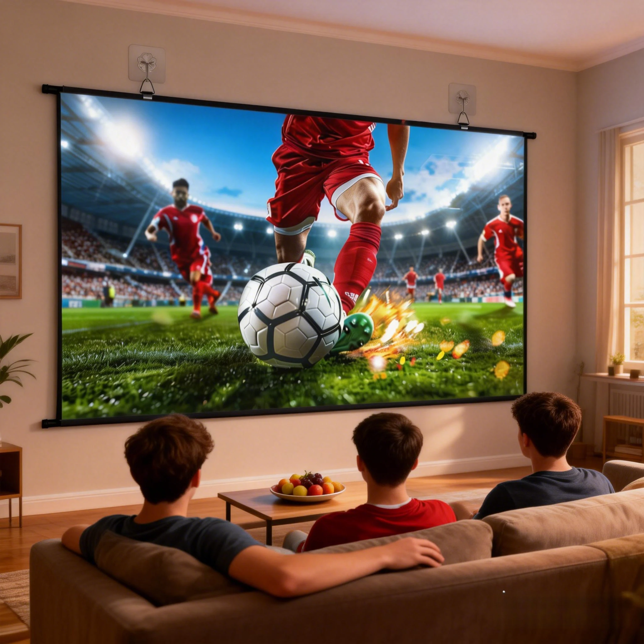 

Экран для проектора XIAOHUI, настенный, 60-133 дюйма, высокой плотности, белый, без складок, 178 ° Экран с широким углом обзора для домашнего кинотеатра (для использования внутри помещений)