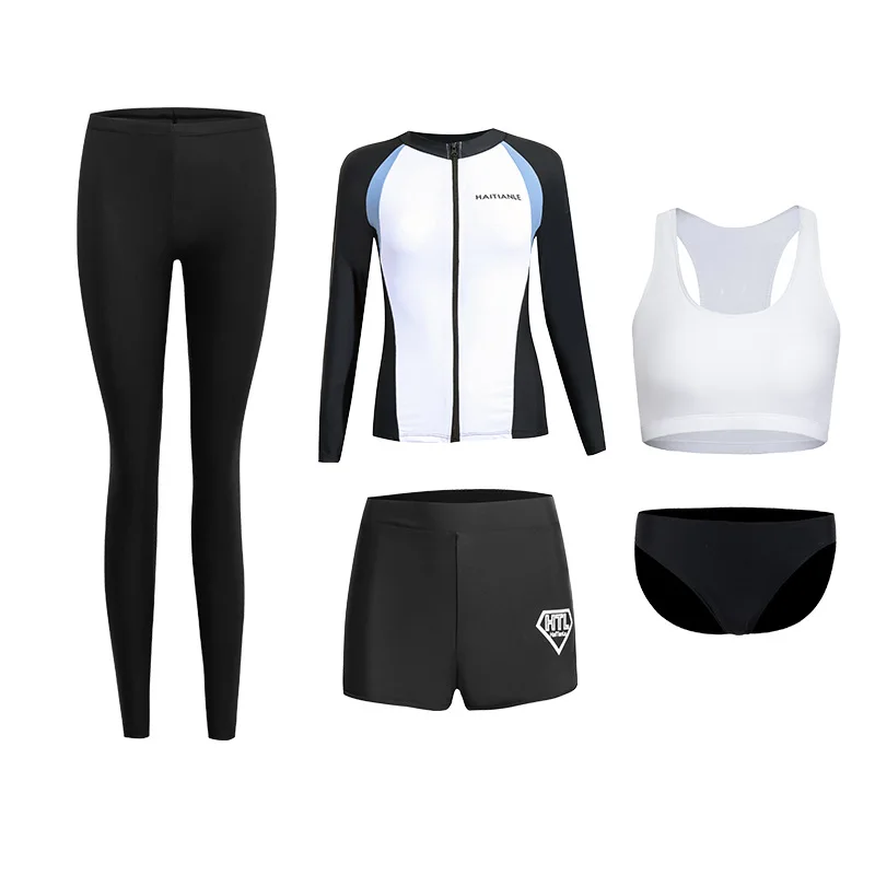 Men's/Women's Long Sleeve Rashguard Quick Dry Swimsuit Sun Protection Surfing Fitness Sport Set Couple's Bathing Suits