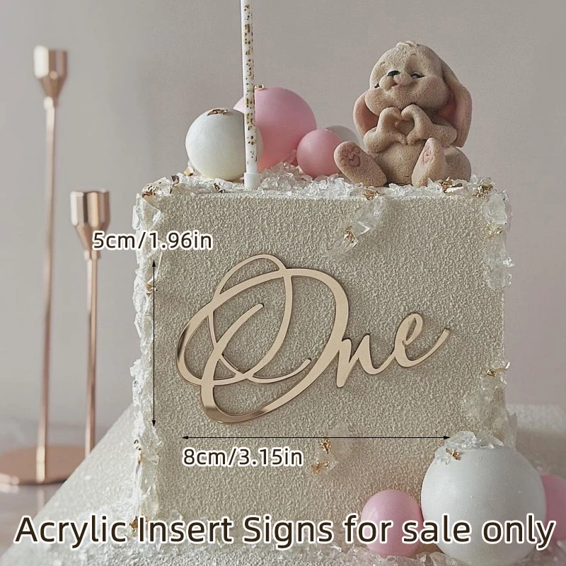 Oh Baby-Acryl-Kuchenaufsatz, alles Gute zum Geburtstag, Partydekoration, Junge oder Mädchen, Geschlecht offenbaren, Dessert-Dekor 1 Stück/3 Stück/5 Stück – Detail 11