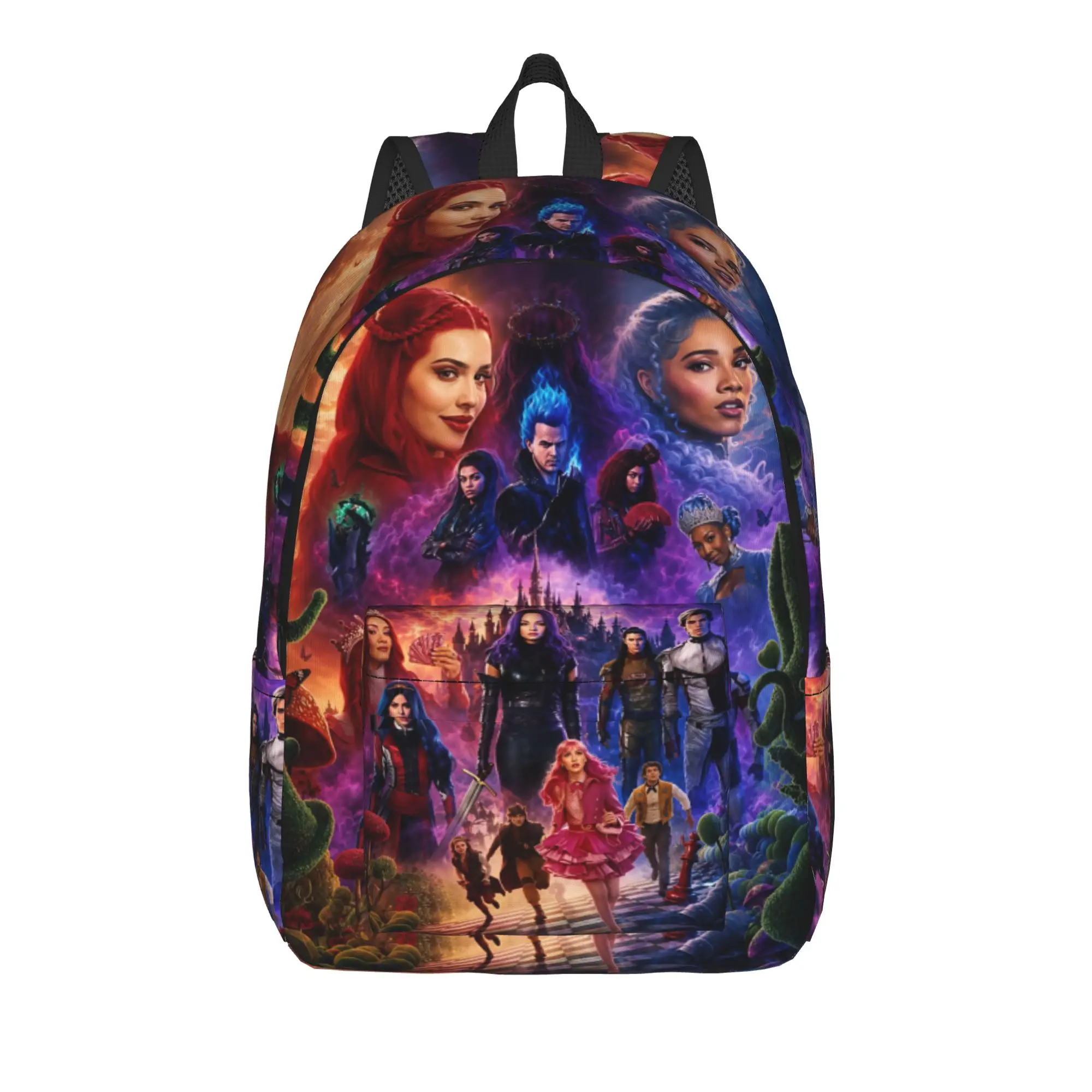 Descendants 4 The Rise Of Red Backpack  Travel Backpacks Female Pretty High School Bags Design Print Rucksack