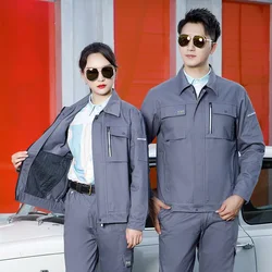 Traje de trabajo mecánico para hombres y mujeres, ropa de manga larga, uniforme de trabajo para Taller de fábrica de automóviles, 5xl