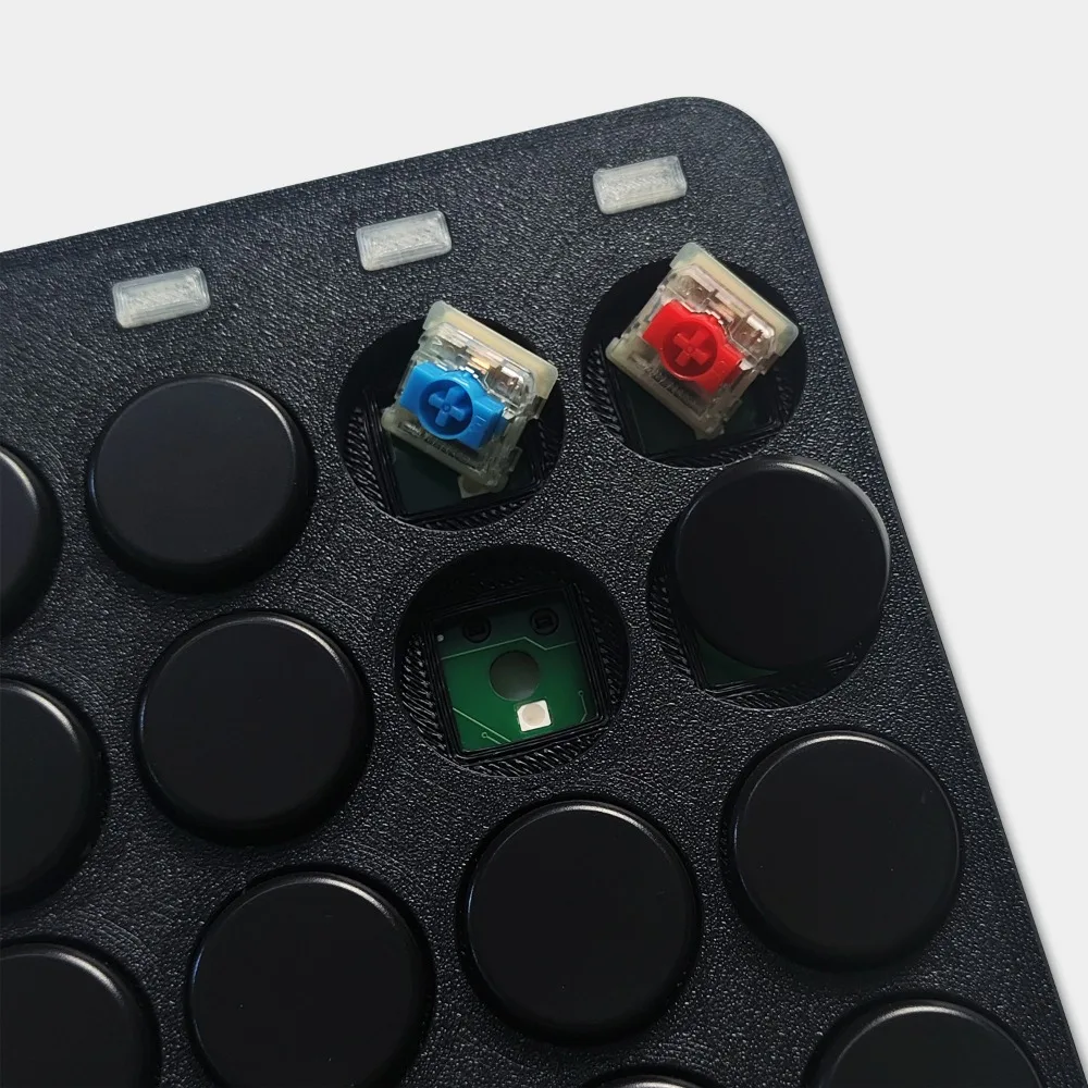 

16 клавиш MIDI-клавиатура на заказ, мини-игровая клавиатура, клавиша быстрого доступа Wierd, клавиатура с возможностью горячей замены QMK, эргономичный контроллер короткого переключателя