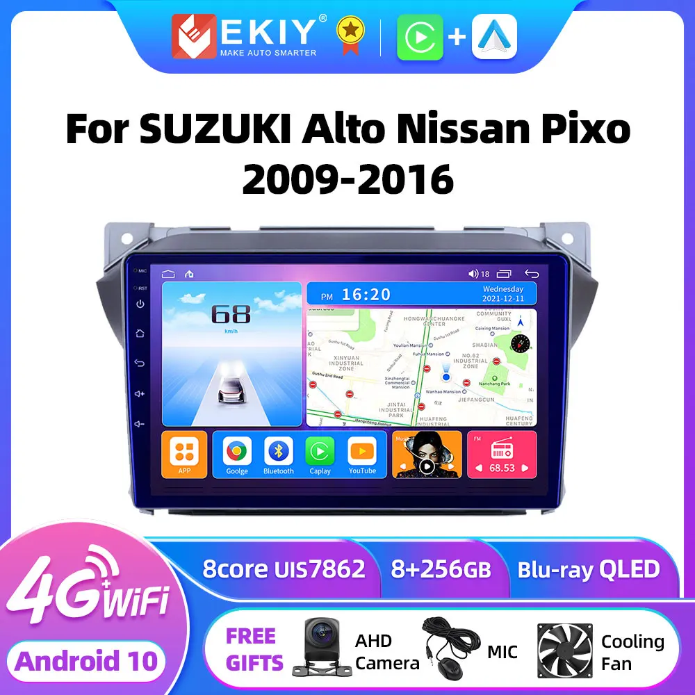 

EKIY T7 Android For SUZUKI Alto Nissan Pixo 2009-2016 Car Radio Multimedia Video Player Stereo Navigation GPS No 2din AI Voice