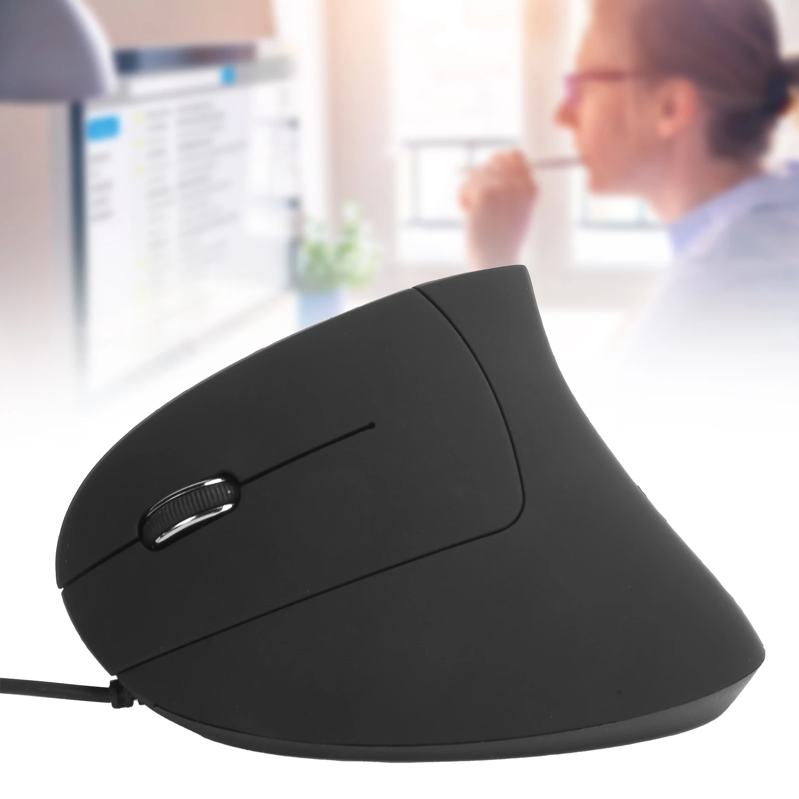 Wired Mouse Left Hand Mouse Vertical Ergonomic DPI Adjustable 800/1200/1600DPI USB Optical for Windows 8/Windows 10 view 6
