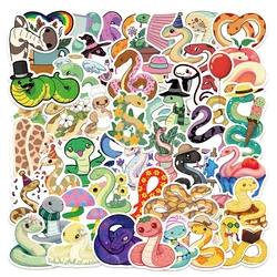 10/30/50PCS Macaron Snakes Graffiti Stickers Cute Animal Decal For DIY Luggage Phone Guitar Helmet Laptop Waterproof kid Toys