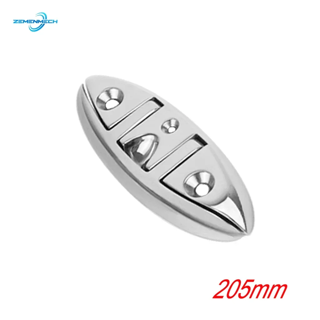 Boat Accessories 8 Inch Sailboats Flip Up Folding Pull Up Cleat Dock Deck Boat Marine Kayak Hardware Line Rope Mooring Cleat