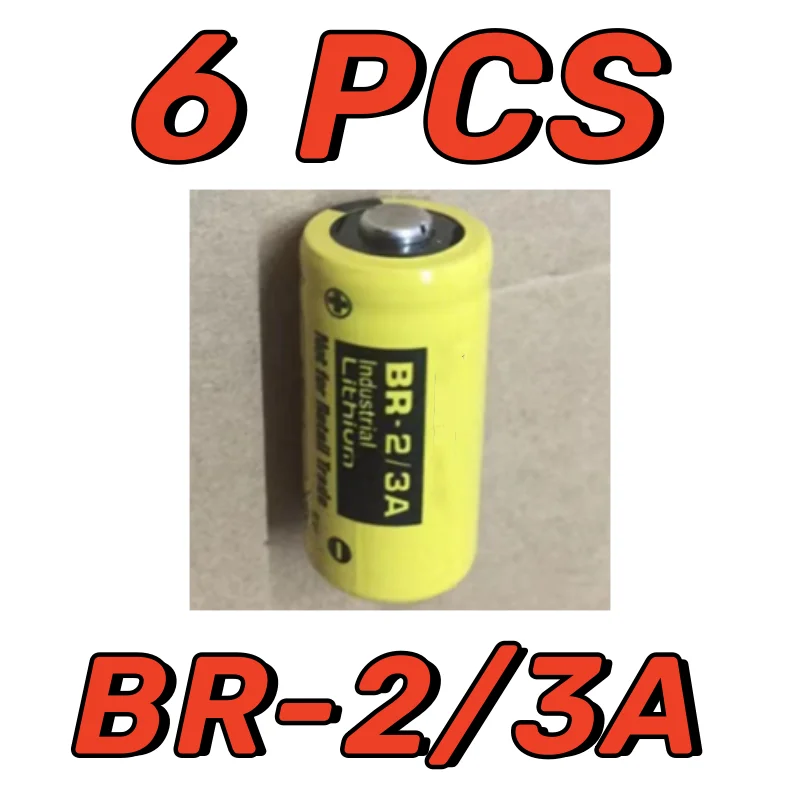 

6PCS New Version Fresh Date Original PLC Battery BR-2/3A 17335 3V 1200mAh Lithium Battery