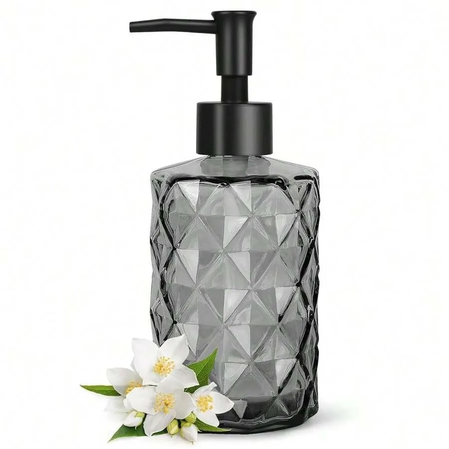 

Topsky Glass Soap Dispenser With Plastic Pump, 330ml Liquid Hand Soap Dispenser, Rustproof Pump For Kitchen and Bathroom, Great