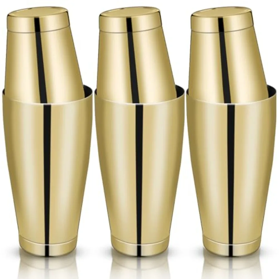 

6 Pcs Cocktail Shakers Profional Bar Shaker Boston Set Stainl Steel Martini Drink Mixer Basic Tool Weighted Shake Metal Can Coc