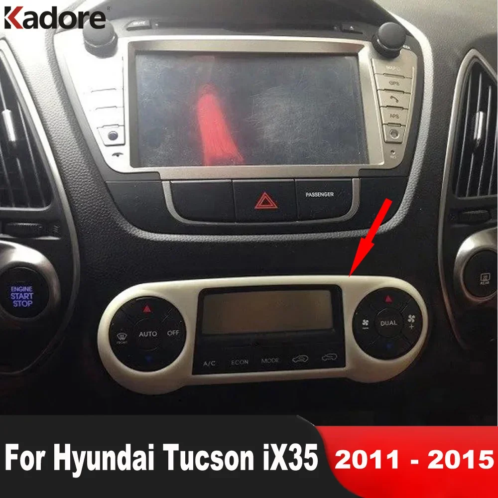

For Hyundai Tucson ix35 2011 2012 2013 2014 2015 Matte Car Center AC Switch Button Button Cover Trim Interior Accessories