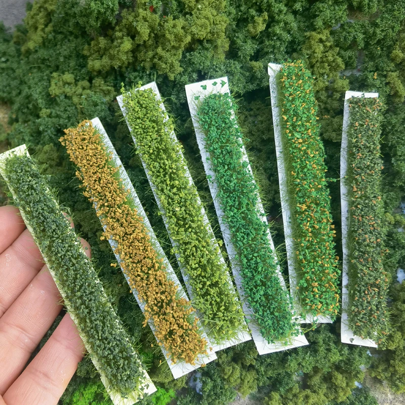 7 strip/box Fake Farm Crop Model Static Grass Turf Scenery Decration Bushes Miniature Garden Landscape Plants Model Train Layout