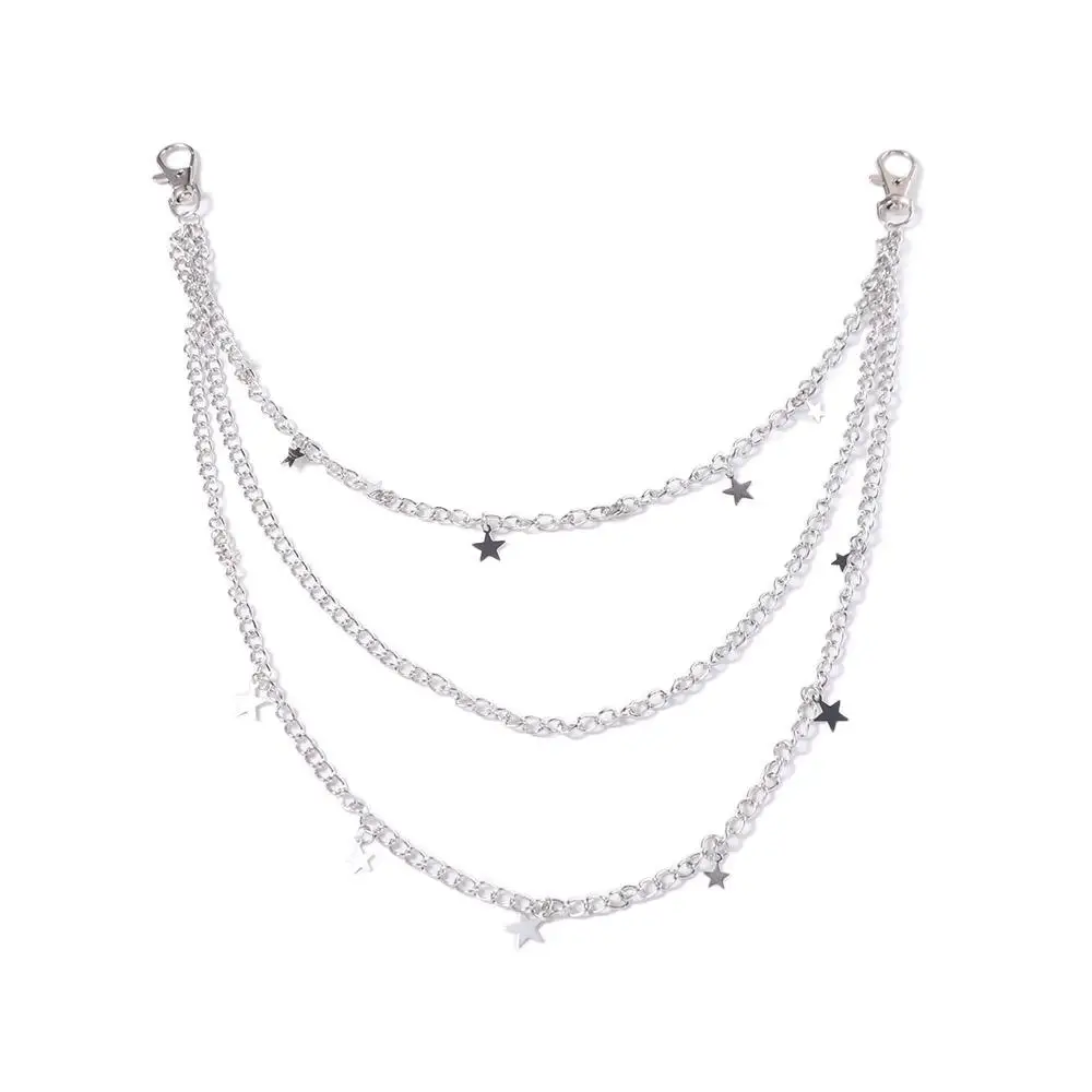 人格タッセルラブハートウエストチェーンゴシック多層パンクベルトチェーンバッグチェーンベルトチェーンパンツチェーンジーンズ