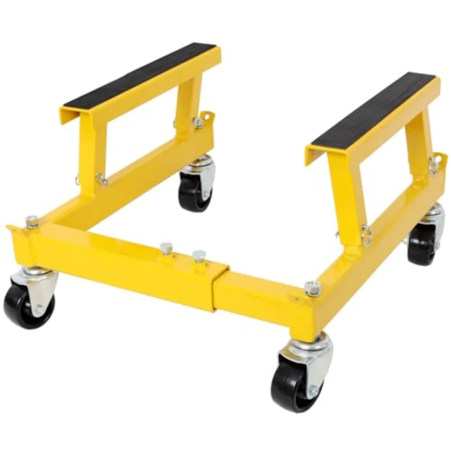 

Heavy-Duty 4-in-1 Motorcycle ATV Lift Dolly with 1500 lb Capacity Swivel Casters Adjustable Tie-Downs Locking Brakes Ideal for
