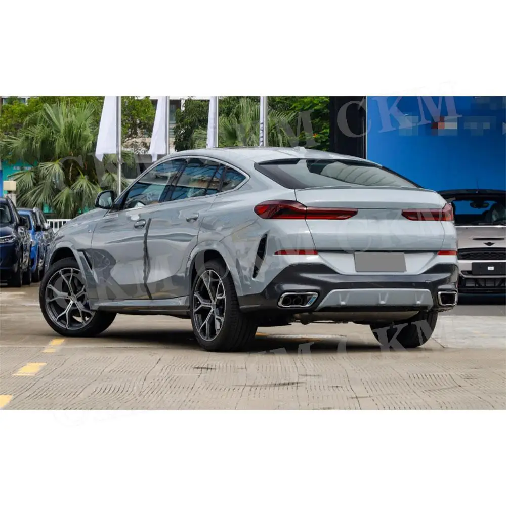 

PP Black Car Rear Bumper Diffuser Lip Exhaust Tips Car Styling Body Kits for BMW X6 G06 LCI Sport 2023+ Accessories