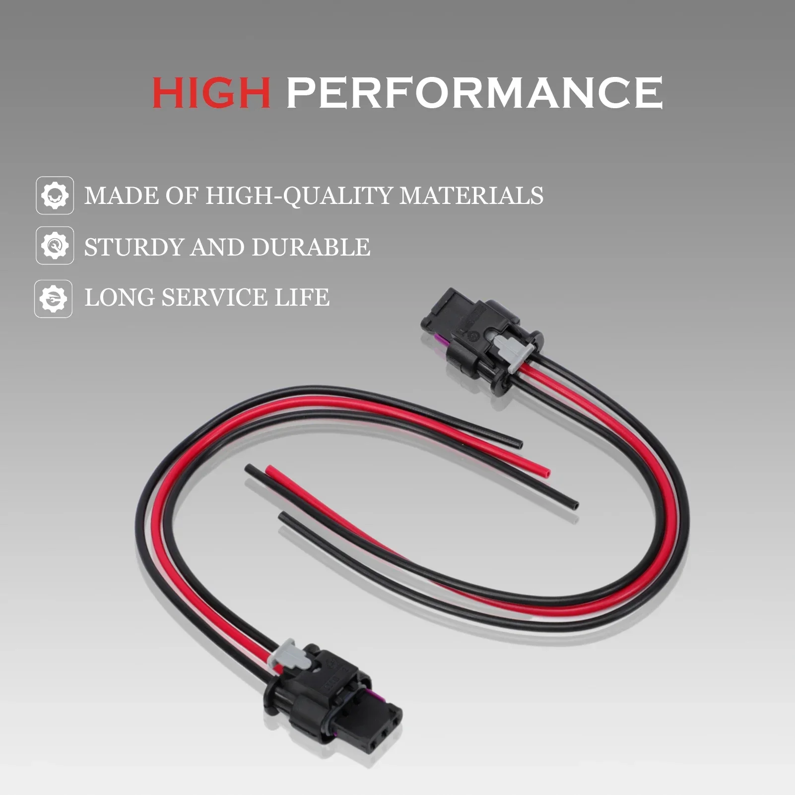 4H0973703 2 PCS 4F0973703 Parking Sensor Plug Connector Wire For VW GOLF PASSAT Audi A1 A3 A4 A6 A7 Q5 Q7 R8 TT