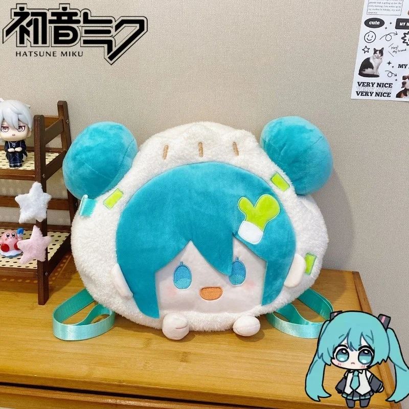 

Аниме Хацунэ МикуКультяшная милая сумка на одно плечо и двойное плечо 2-в-1 Студенческая женская сумка в стиле Ins, большая вместительная сумка