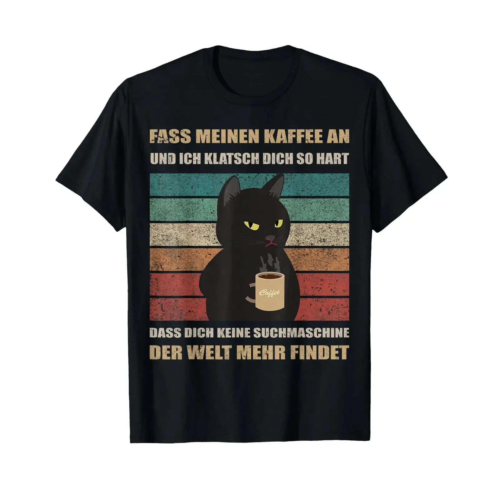 Morning grouch touch my coffee and I'll slap you T shirt vintage Washed designer clothes Stretched Top For Everyday Wear Casual