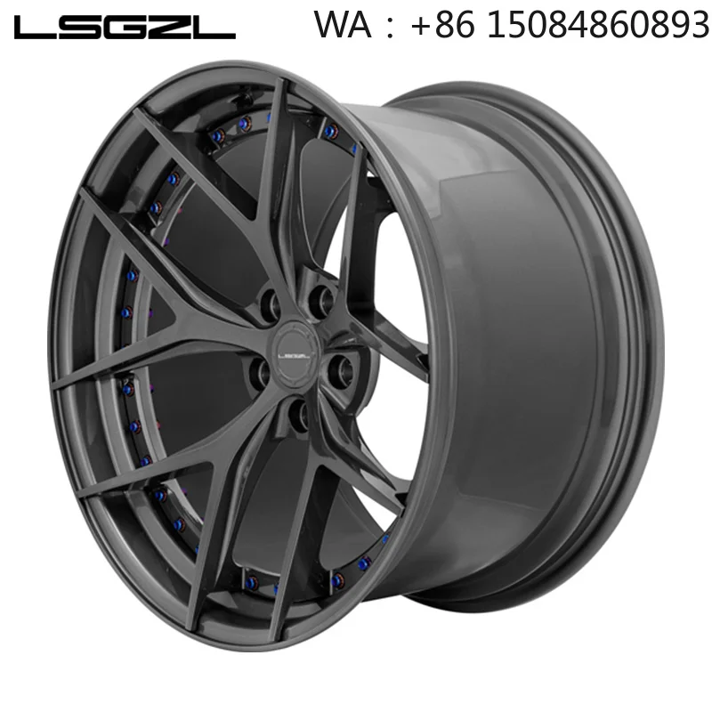 18-22 Inch Multiholes Universal 2 Piece Forged Rim High Strength Modified Durable Car Auto Styling Modification Accessories Part