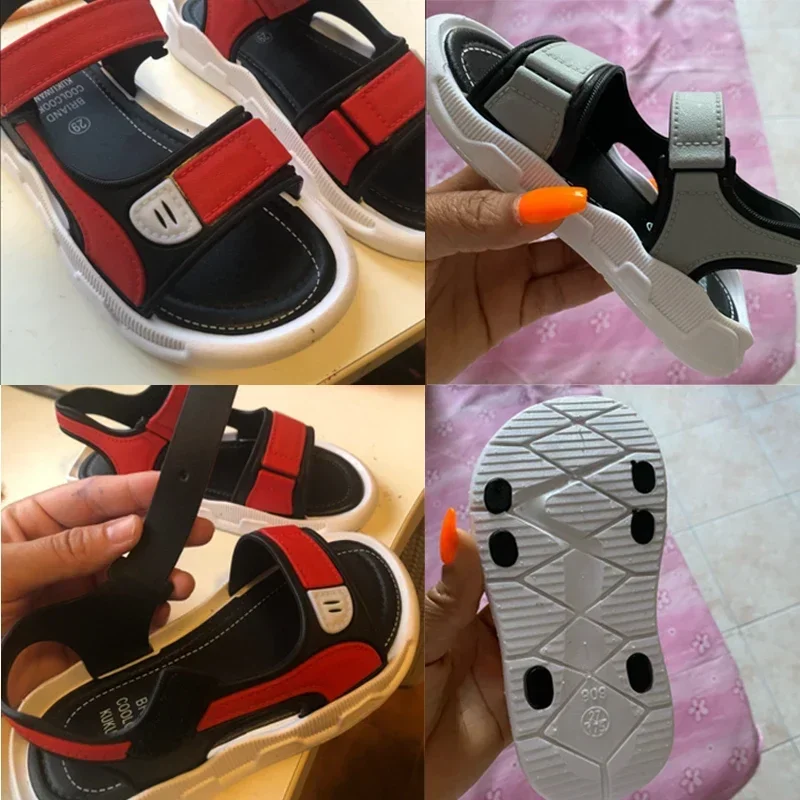 2026 Summer Baby Sandals Solid Color Baby Boy Sandals Soft Sole Anti-slip Boys Girls Sandals Toddler Baby Shoes Beach 2-12 Years - view 6