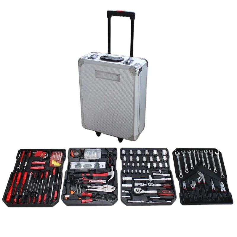 Set Alat Rumah Tangga DIY 399 Buah Kualitas Tinggi Kustom Kombinasi OEM Dengan Kemasan Kotak Desain Troli