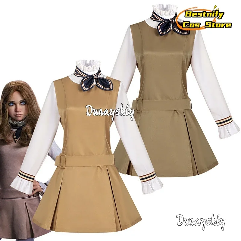 CosplayMegan cosplay 2.0 Costumes Yellow Lolita Clothes French Maid Dresses Halloween Party Disguise for Adult Women Role-play S