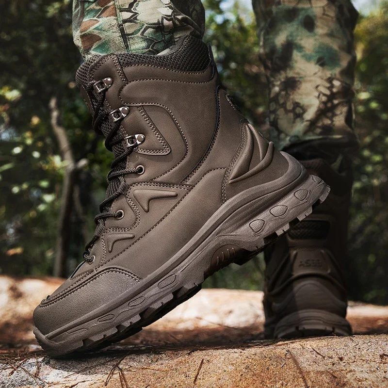 2024 New Outdoor Military Boots Field Training Field Training Military  Hiking Shoes Hiking Boots Work Boots Size 39-47