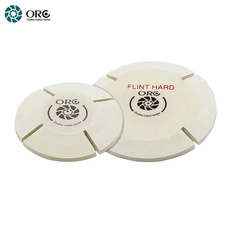 

ORO Jewelry Buffing Lapping Wool Wheel For Polishing Superior Split Felt 4'' 6'' Flint Hard Rock Hard Medium Soft Lap Wheel