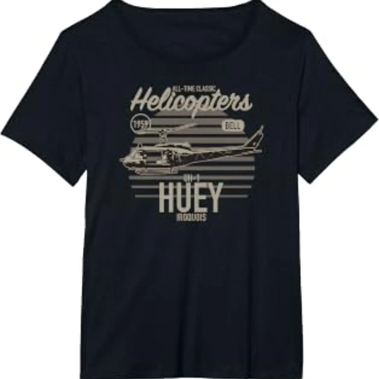 UH 1 Mohawk T Shirt vintage Washed Soft Breathable designer clothes graphic Stretched Stylish Slightly fashion Casual