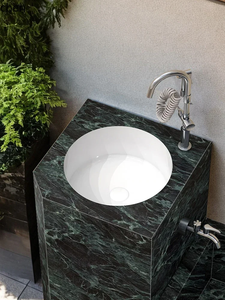 column basin stone wash basin Chinese courtyard integrated outdoor floor wash basin sink