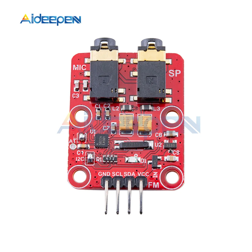 FM Radio Transceiver Module RDA5820N FM Frequency Modulation Transceiver Module 76-108.0MHz FM Broadcast Transmitter Receiver