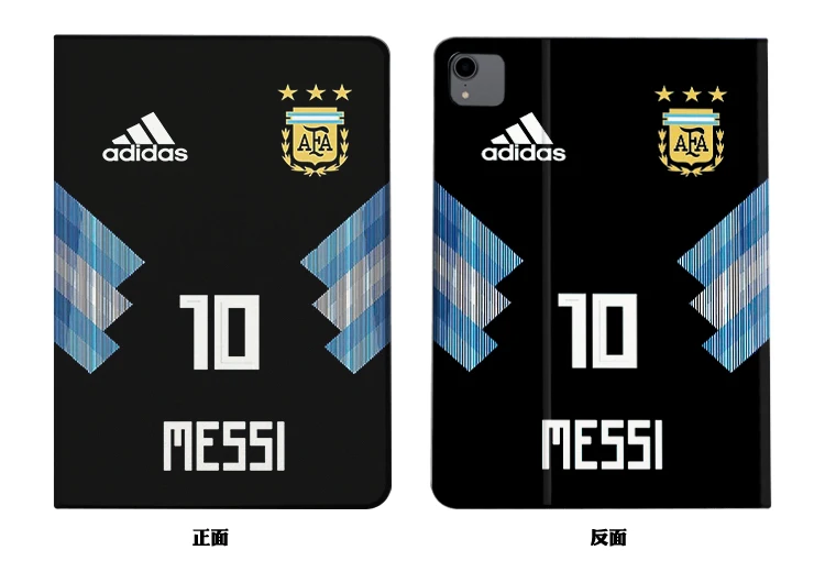 Imagem -06 - Futebol Superstar M-messi para Ipad Capa de Silicone de Luxo para Ipad 10.2 7th 8th Air Mini Pro11