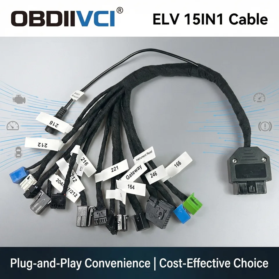 15 in 1 EIS ELV EZS Platform Test Cable For Benz MB Tool 15IN1
