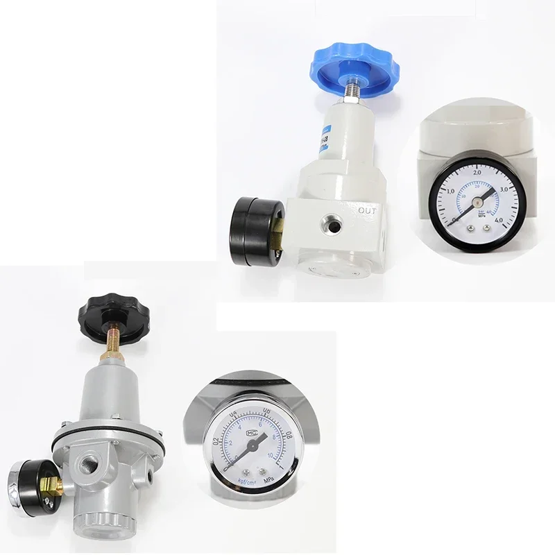 Pneumatic QTYH High Pressure 0~40 bar Air Regulator With Gauge Port 1/4 3/8 1/2 2 inch BSP 1/2