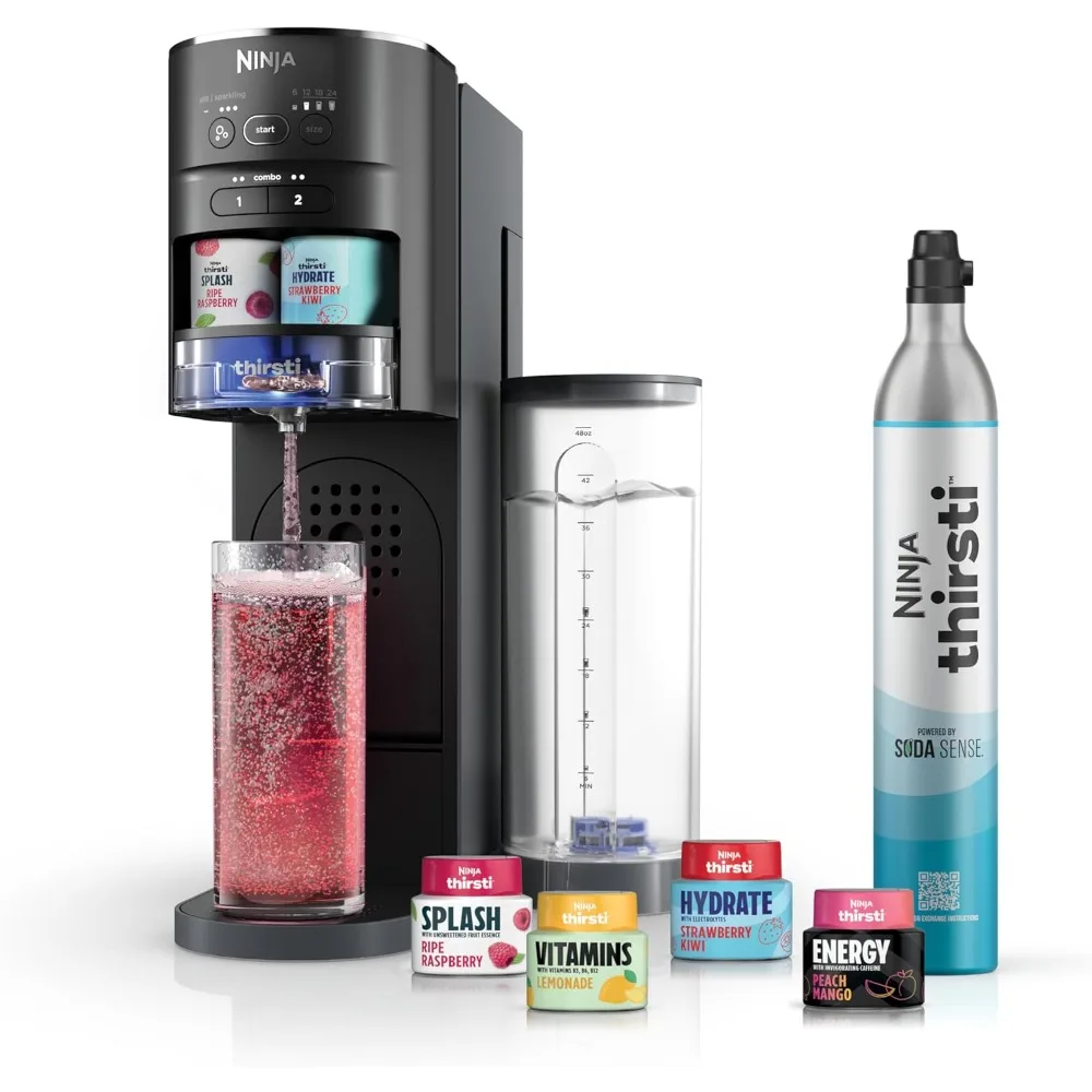 

Drink System, Soda Maker, Create Unique Sparkling & Still Drinks, Personalize Size & Flavor, Carbonated