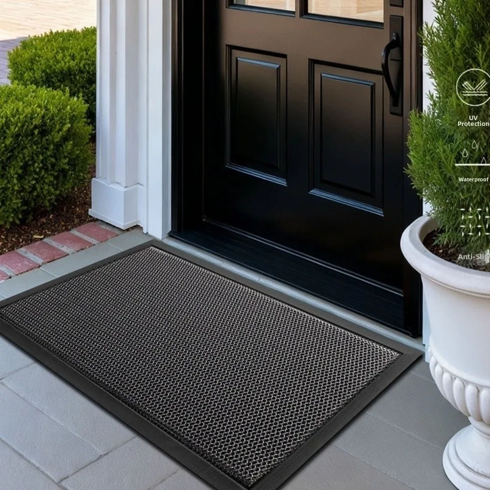 Non-slip Elastic Carpet Thickened Waterproof Mesh Dirt Trapper Rug Wear-Resistant Entrance Door Mat Indoor Outdoor