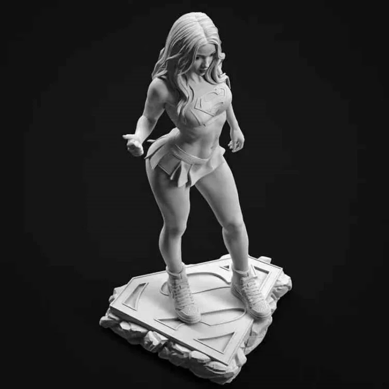 En Stock, kit de modelo de ensamblaje de muñeca de resina para niña móvil a escala 1/24b, juguete en miniatura de hobby de fantasía sin montar y sin pintar
