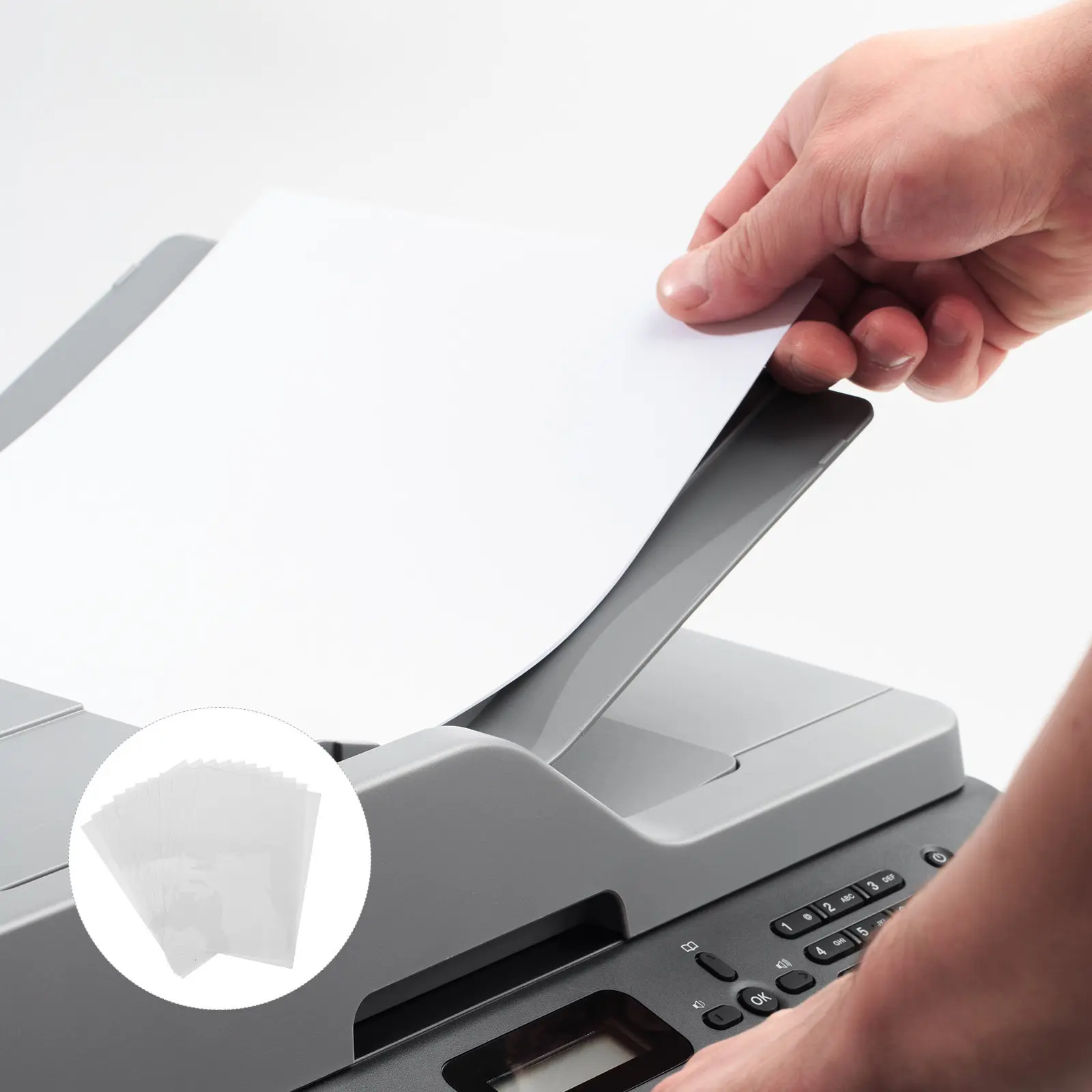 10Pcs Waterproof Self Adhesive Transparent Film For Screen Printing Setup Industrial Label Printer Inkjet Transparency
